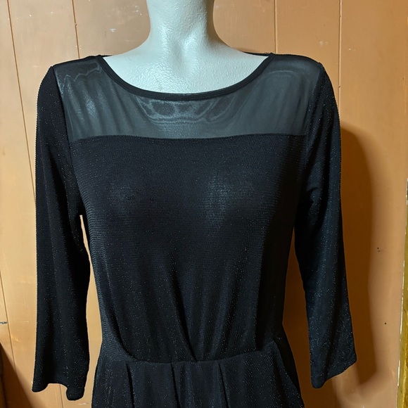 Rachel Roy Black Sparkle Dress M - Picture 9 of 11